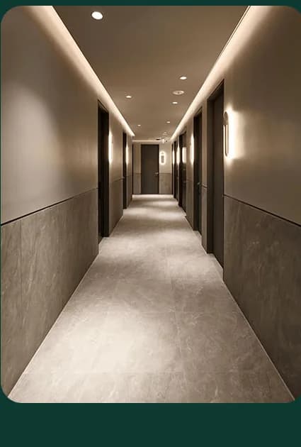 Recovery room corridor at U&U Plastic Surgery