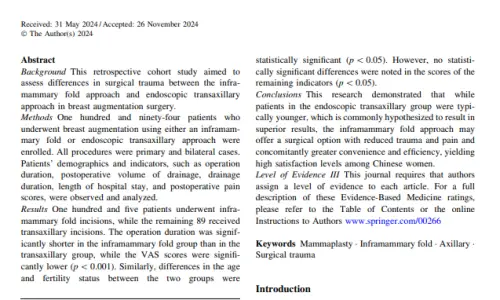 Breast Augmentation and Breastfeeding? A Look at Data from 9965 Women. — article image 5