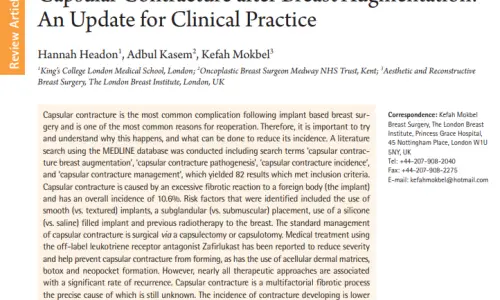 Breast Revision Surgery: Timing, Pain, Recovery? Advice Based on 20 Years of Research — 본문 이미지