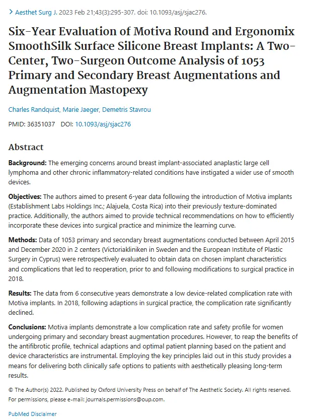 Preservé Breast Augmentation - Surgical Process / Side Effects? Advice Based on Two Papers. — article image 6