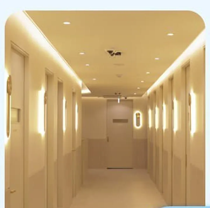 Corridor of the private single recovery rooms