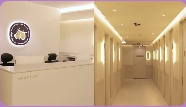4F Breast Surgery Center — nurses' station and the operating room corridor