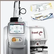 Scar laser device and scar ointment