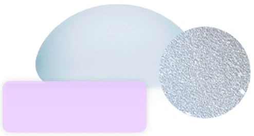 Motiva Ergonomix (SilkSurface) — SmoothSilk surface magnified (60x)