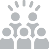 Crowd silhouette icon