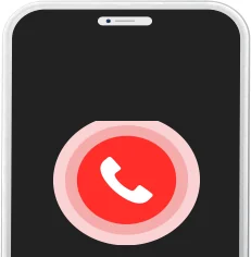 A phone showing the Emergency CALL screen