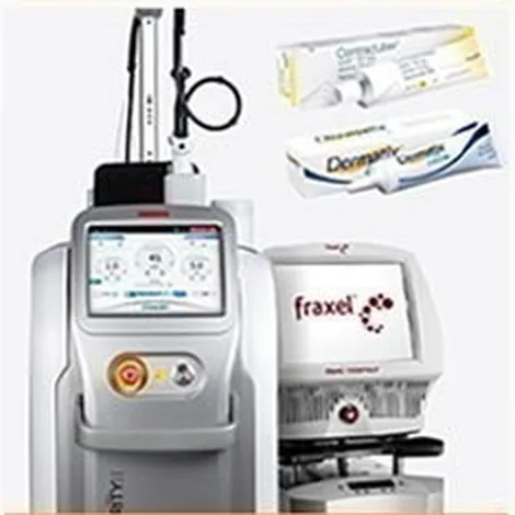 Scar laser device and scar ointment