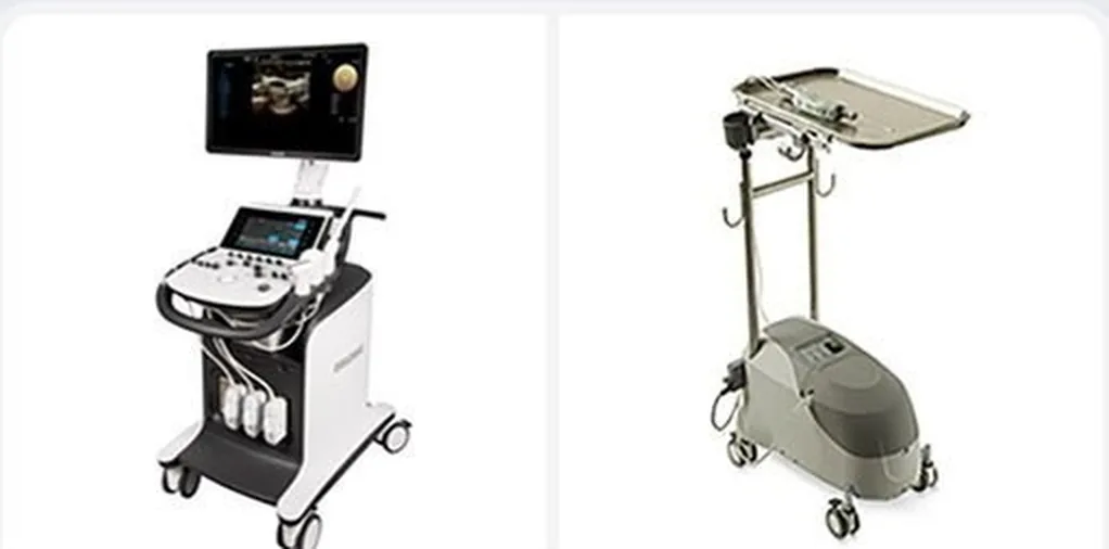 Breast ultrasound and Mammotome equipment