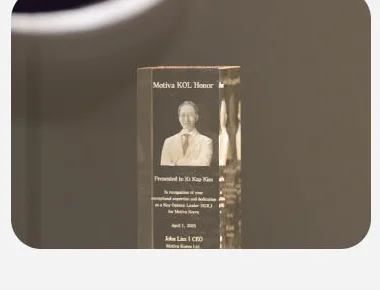 Motiva KOL Honor appointment plaque