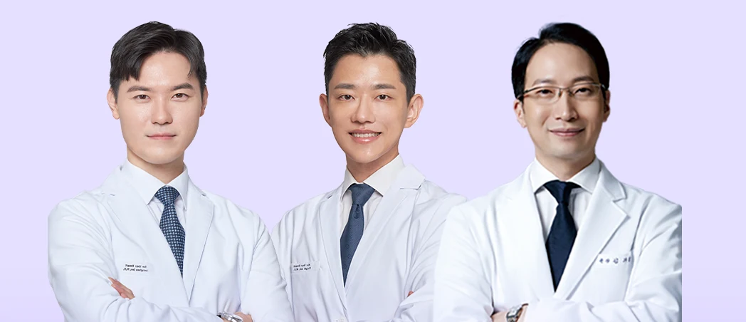 U&U Plastic Surgery Clinic breast surgery team — Dr. Jeonghwa Seo, Dr. Yunggi Lee and Dr. Kikap Kim