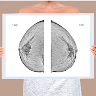 Mammography film for reading